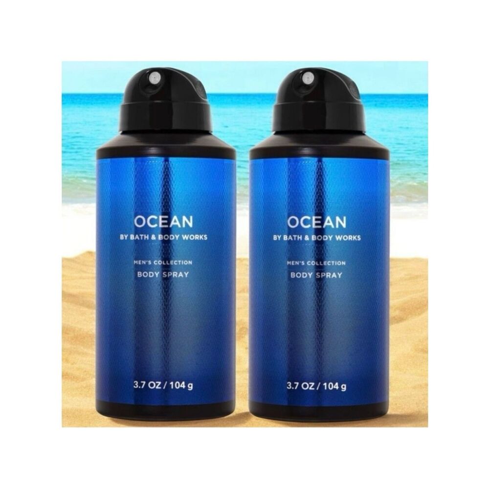 Bath & Body Works Lot of 2 OCEAN Men’s Collection Body Spray Cypress Vetiver Air